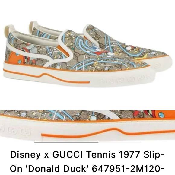 GUCCI X DISNEY slip on tennis shoes - Picture 4 of 11